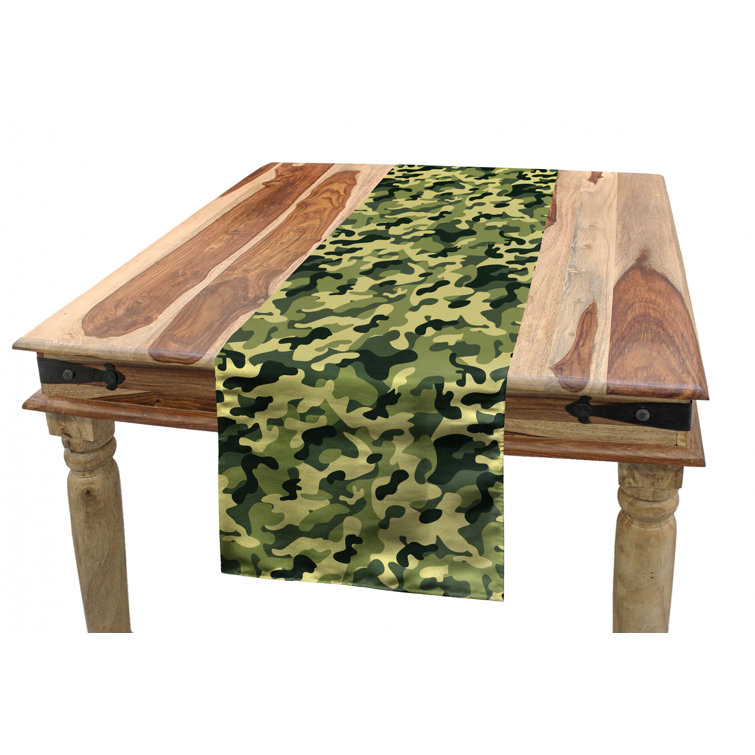 East Urban Home Camouflage Table Runner Wayfair